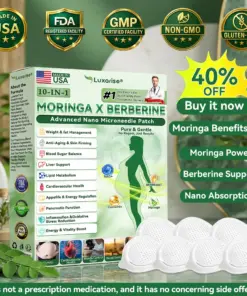 Luxarise® Moringa & Berberine 10-IN-1 Advanced Nano Microneedle Patch