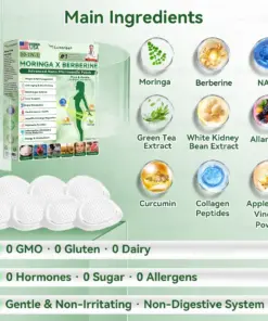 Luxarise® Moringa & Berberine 10-IN-1 Advanced Nano Microneedle Patch